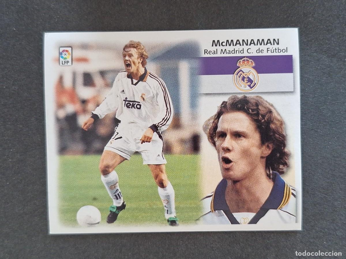 Cromos de f&uacute;tbol: L5 McMANANAM REAL MADRID LIGA ESTE 1999 2000 99 00 NUNCA PEGADO SIN PEGAR