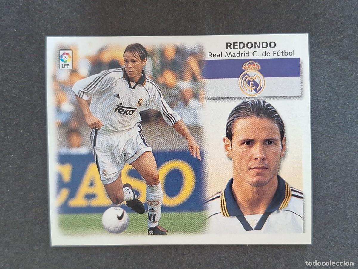 Cromos de f&uacute;tbol: L5 REDONDO REAL MADRID LIGA ESTE 1999 2000 99 00 NUNCA PEGADO SIN PEGAR