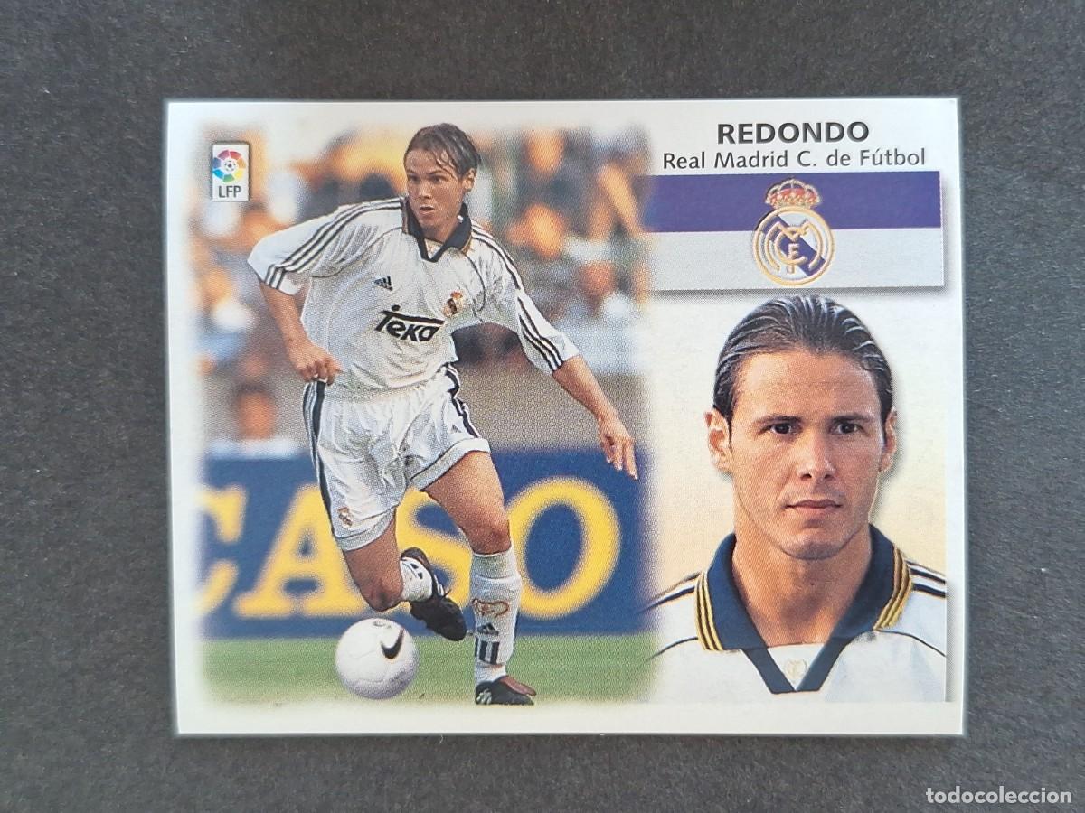 Cromos de f&uacute;tbol: L5 REDONDO REAL MADRID LIGA ESTE 1999 2000 99 00 NUNCA PEGADO SIN PEGAR
