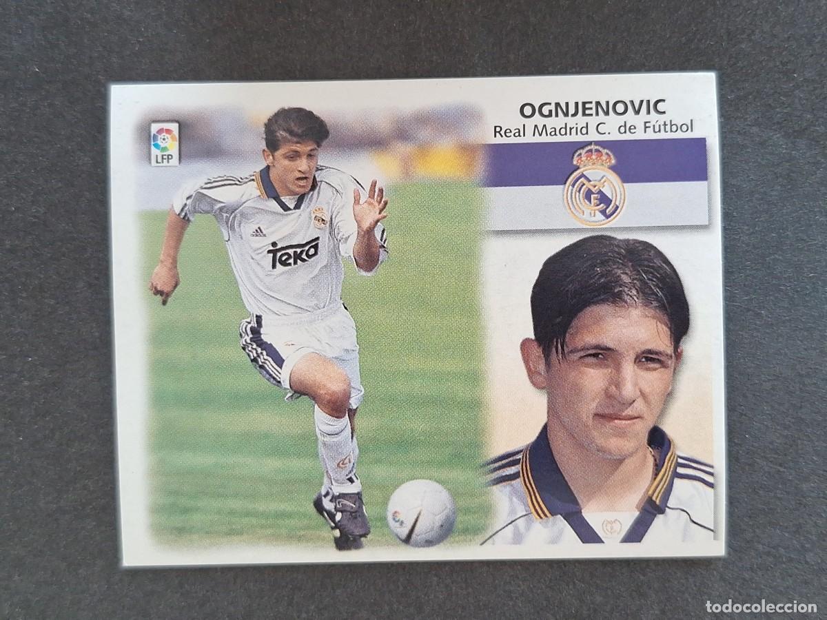 Cromos de f&uacute;tbol: L5 OGNJENOVIC REAL MADRID LIGA ESTE 1999 2000 99 00 NUNCA PEGADO SIN PEGAR