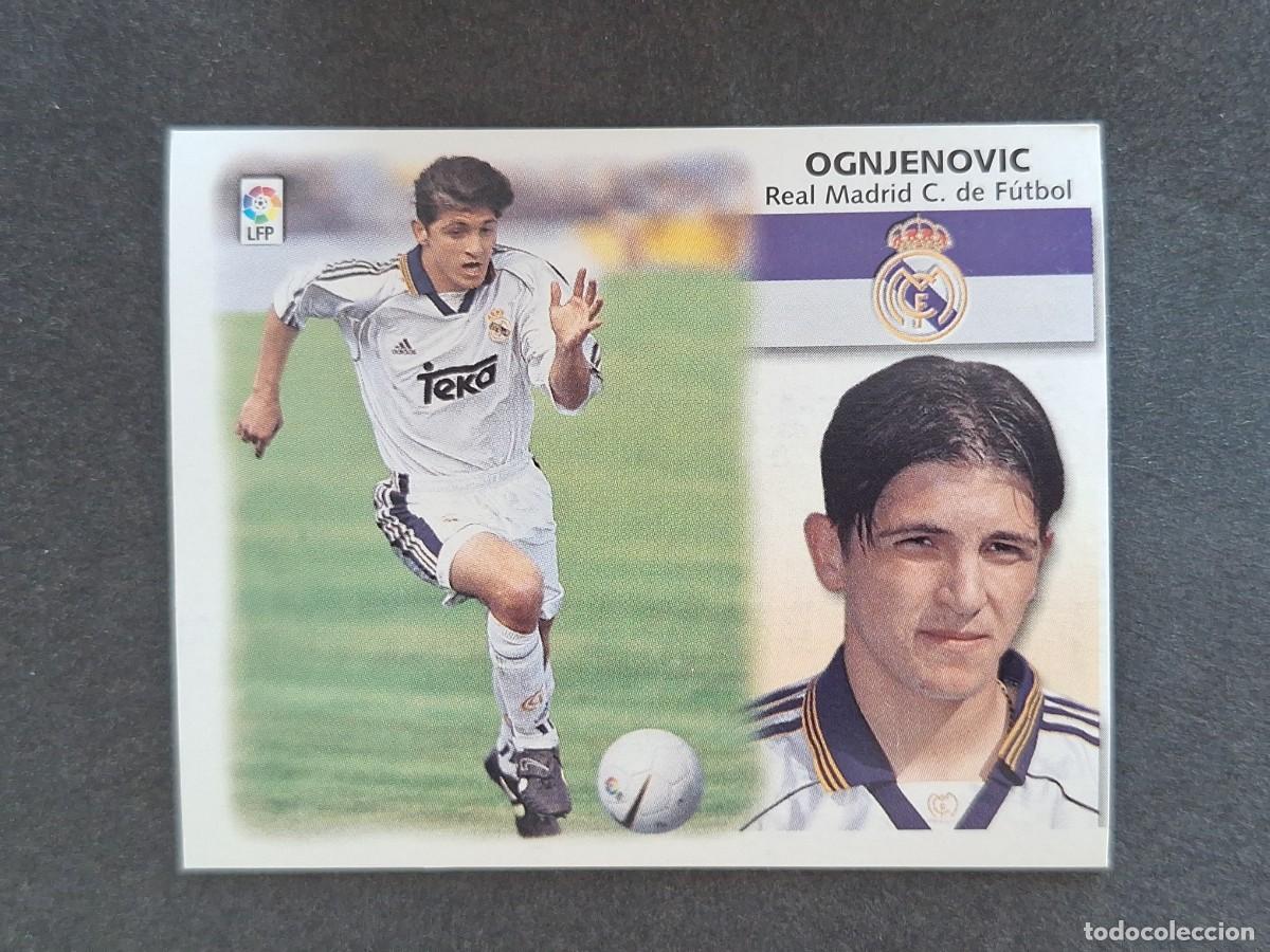 Cromos de f&uacute;tbol: L5 OGNJENOVIC REAL MADRID LIGA ESTE 1999 2000 99 00 NUNCA PEGADO SIN PEGAR