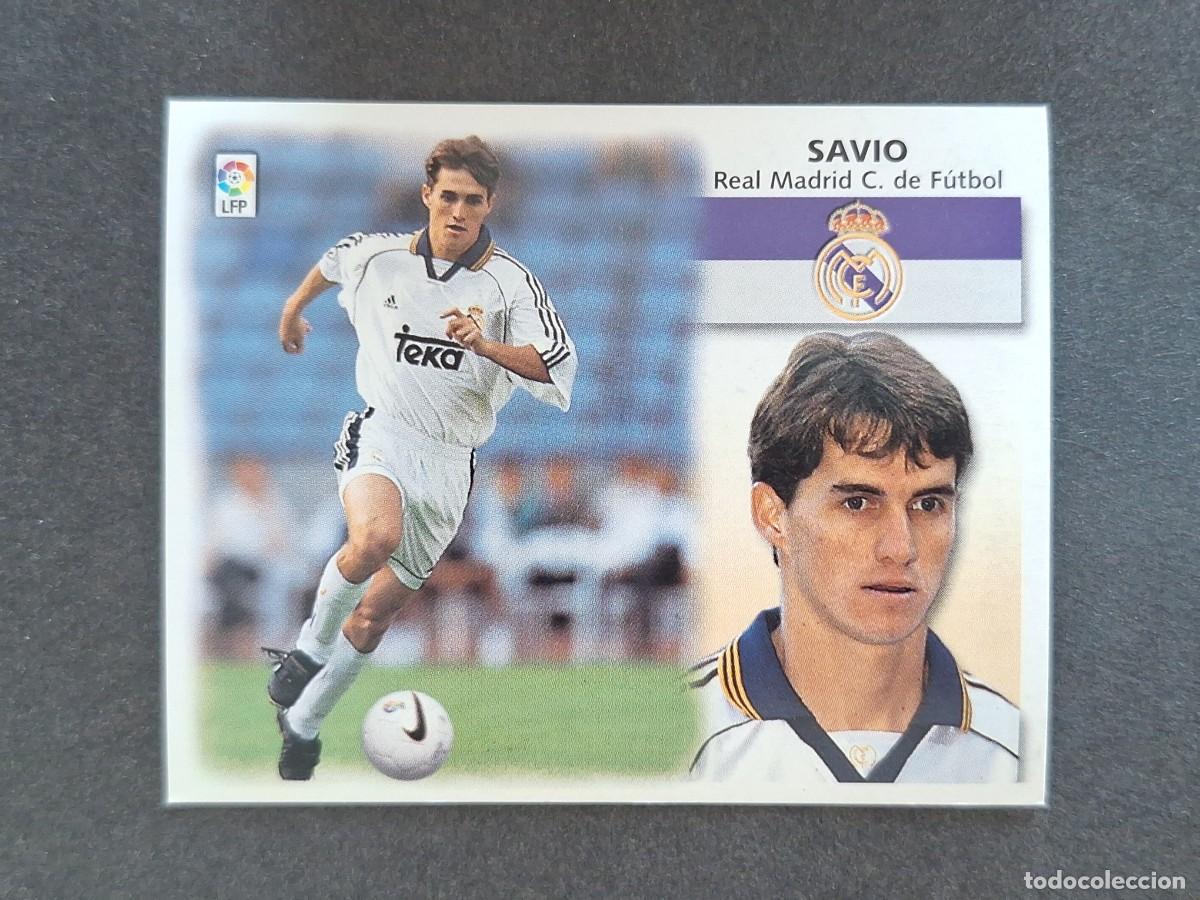 Cromos de f&uacute;tbol: L5 SAVIO REAL MADRID LIGA ESTE 1999 2000 99 00 NUNCA PEGADO SIN PEGAR
