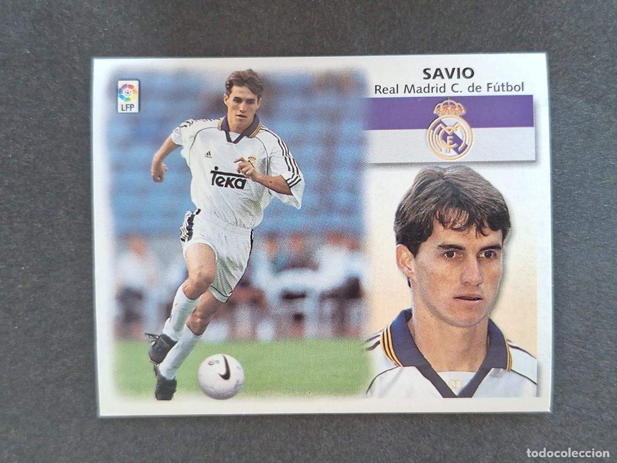 Cromos de f&uacute;tbol: L5 SAVIO REAL MADRID LIGA ESTE 1999 2000 99 00 NUNCA PEGADO SIN PEGAR