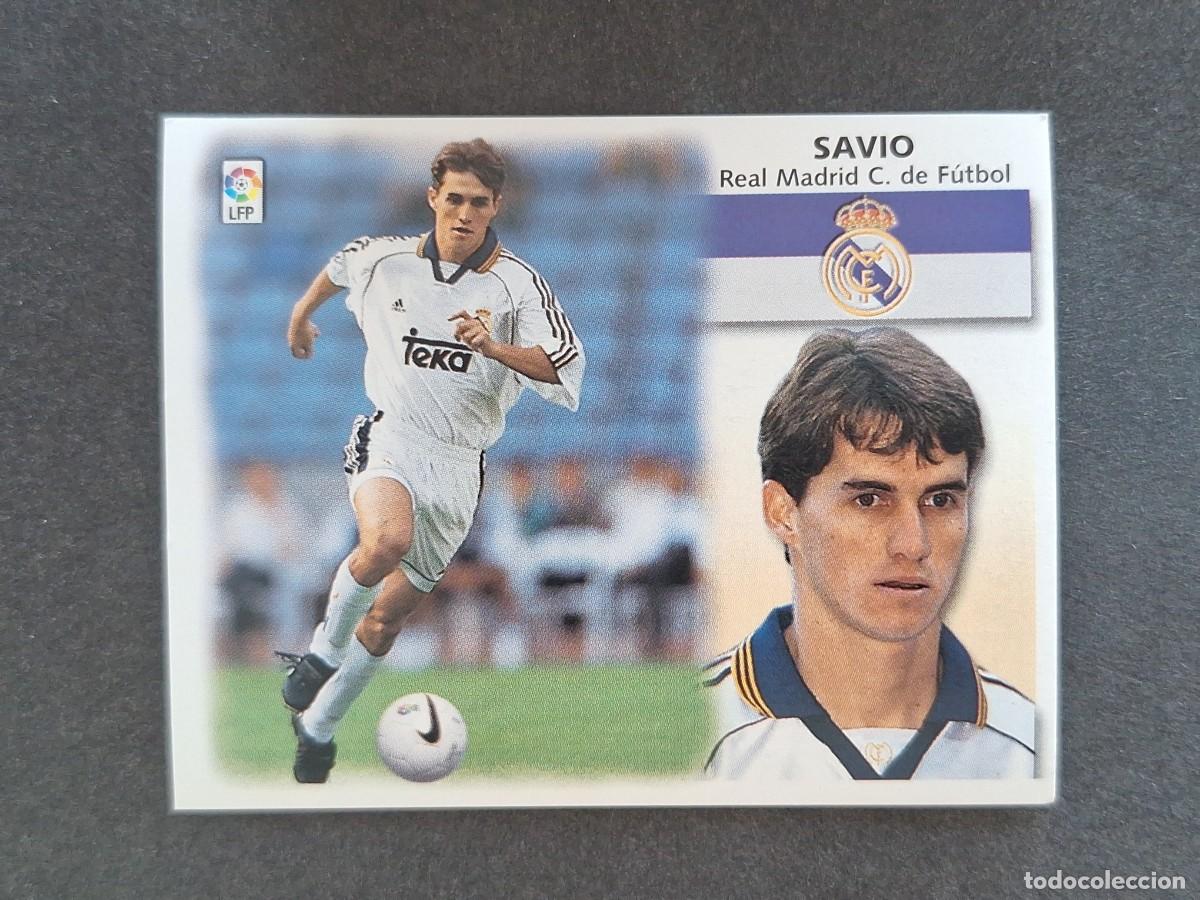 Cromos de f&uacute;tbol: L5 SAVIO REAL MADRID LIGA ESTE 1999 2000 99 00 NUNCA PEGADO SIN PEGAR