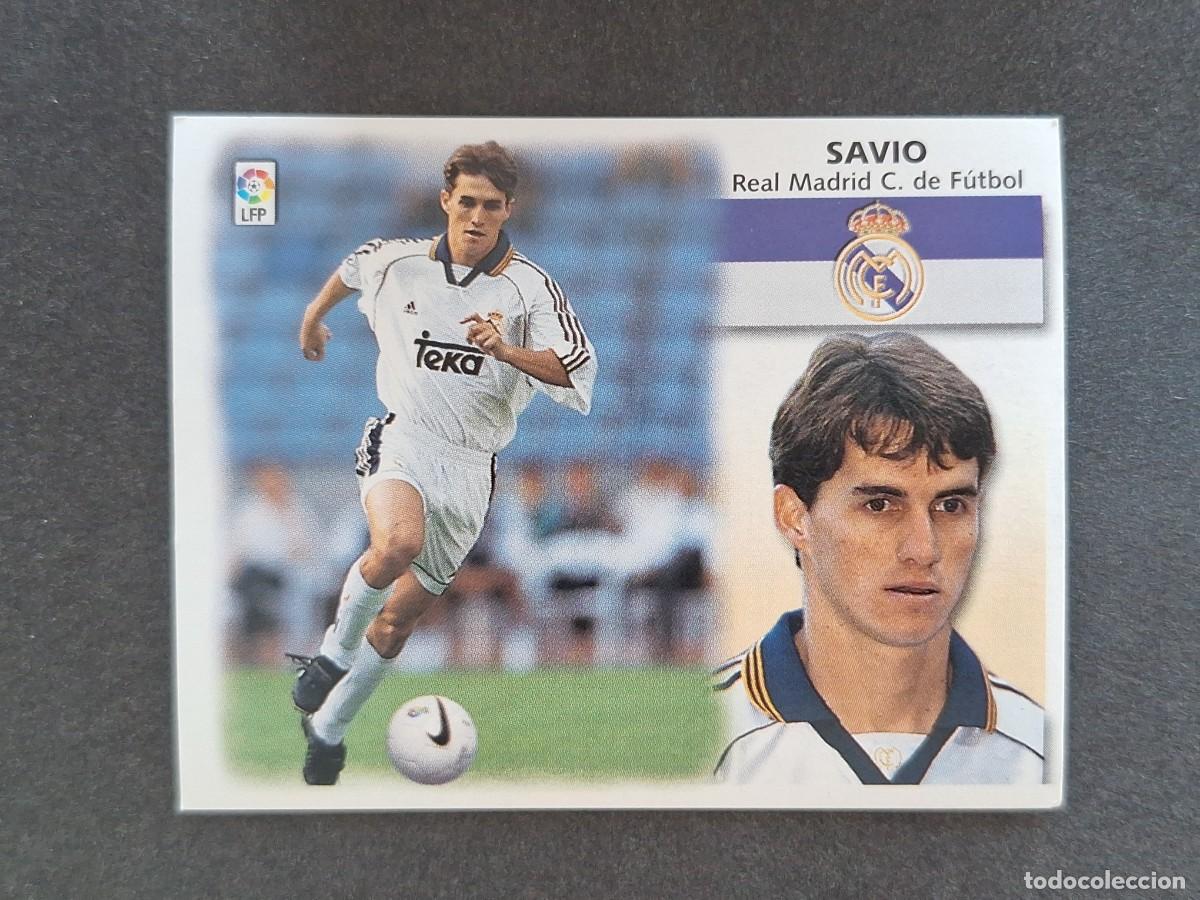 Cromos de f&uacute;tbol: L5 SAVIO REAL MADRID LIGA ESTE 1999 2000 99 00 NUNCA PEGADO SIN PEGAR