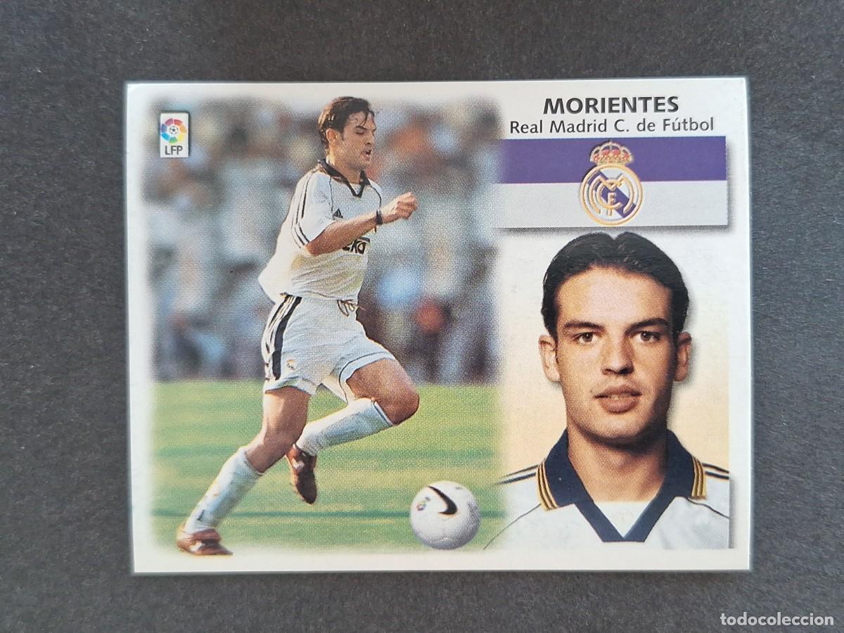 Cromos de f&uacute;tbol: L5 MORIENTES REAL MADRID LIGA ESTE 1999 2000 99 00 NUNCA PEGADO SIN PEGAR