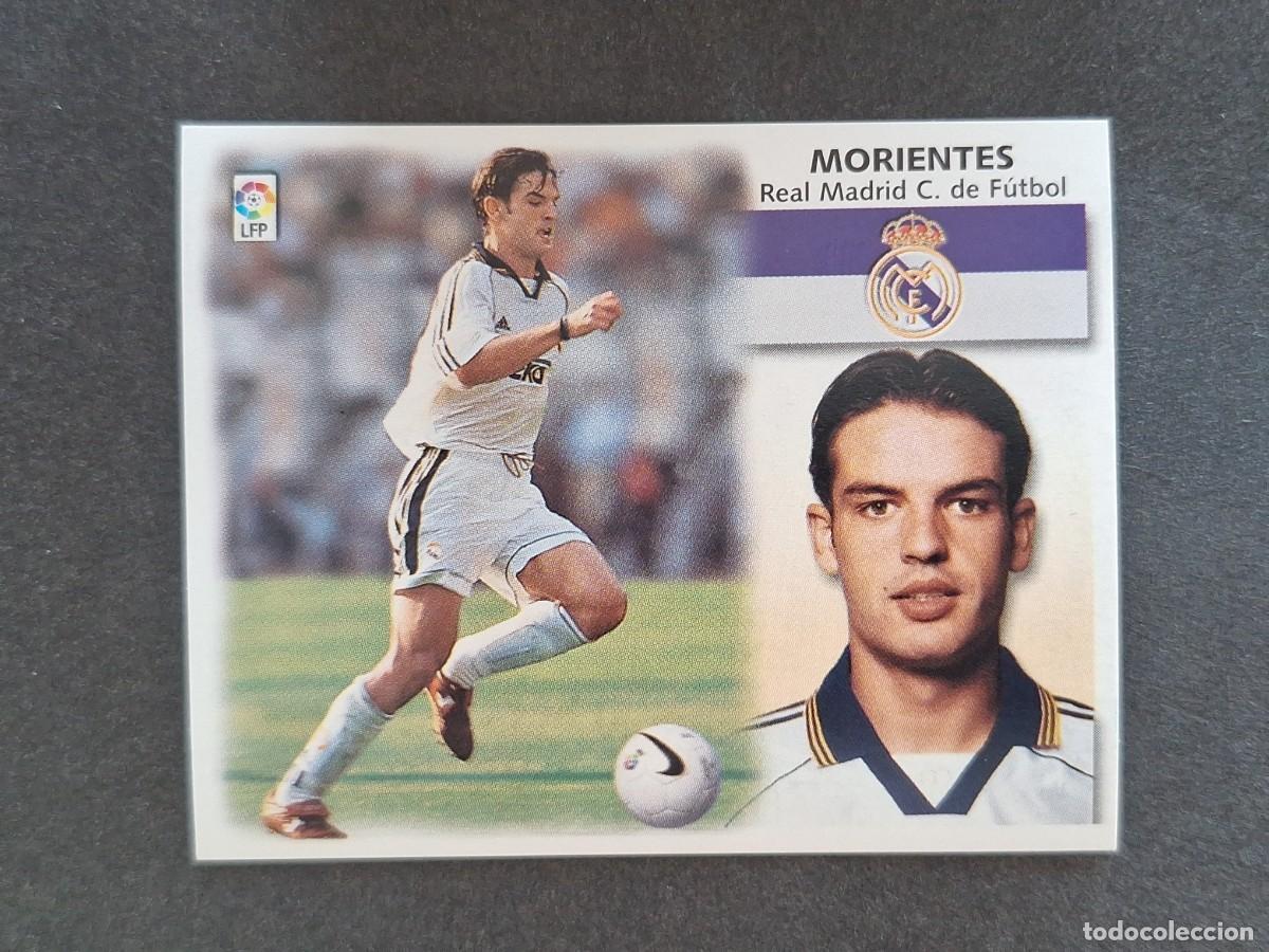 Cromos de f&uacute;tbol: L5 MORIENTES REAL MADRID LIGA ESTE 1999 2000 99 00 NUNCA PEGADO SIN PEGAR