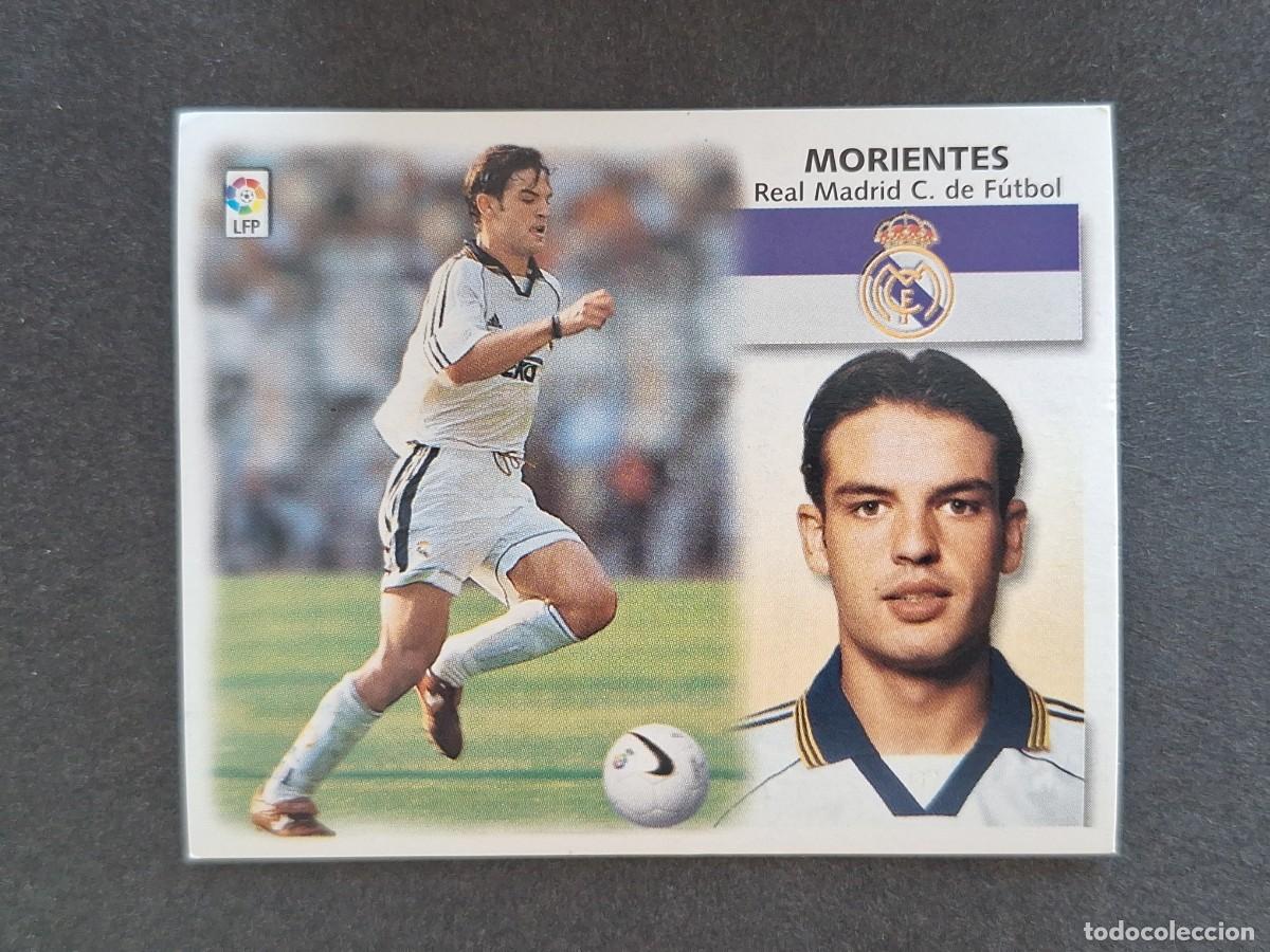 Cromos de f&uacute;tbol: L5 MORIENTES REAL MADRID LIGA ESTE 1999 2000 99 00 NUNCA PEGADO SIN PEGAR