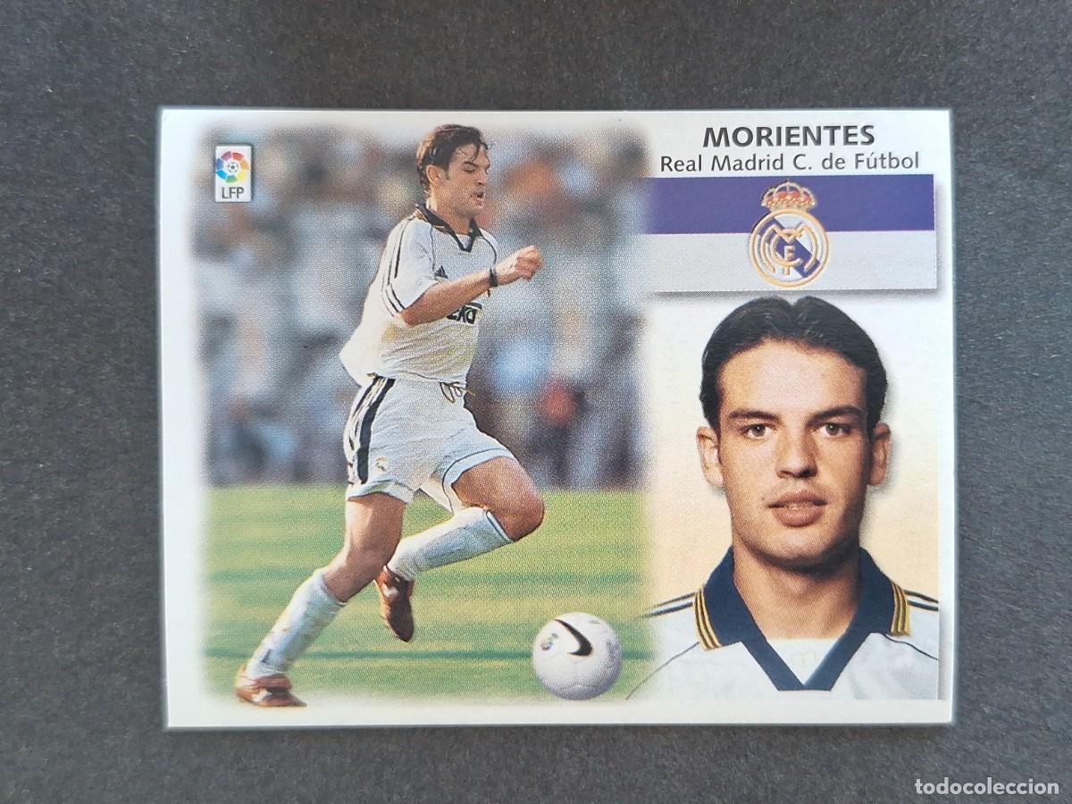 Cromos de f&uacute;tbol: L5 MORIENTES REAL MADRID LIGA ESTE 1999 2000 99 00 NUNCA PEGADO SIN PEGAR