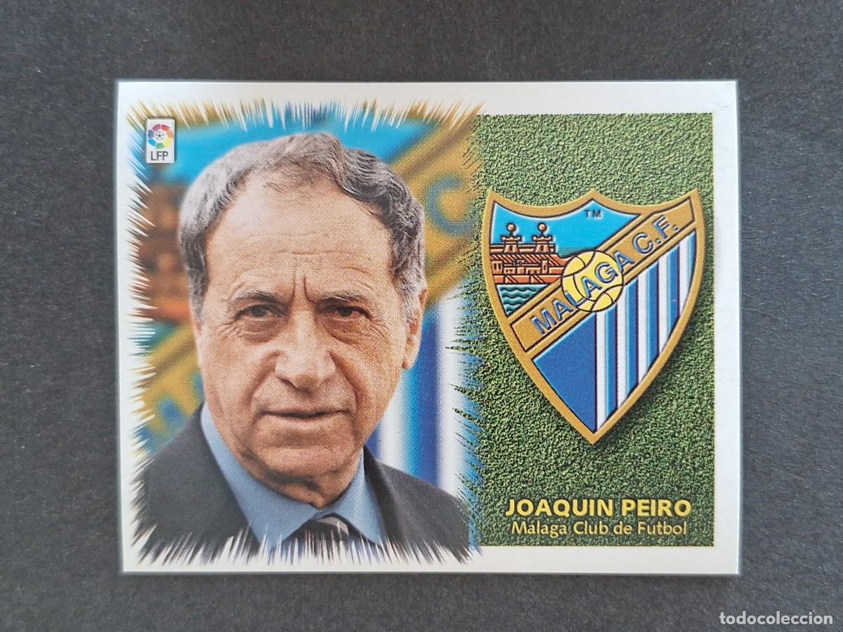 Cromos de f&uacute;tbol: L5 JOAQUIN PEIRO ENTRENADOR MALAGA C. F. LIGA ESTE 1999 2000 99 00 NUNCA PEGADO SIN PEGAR