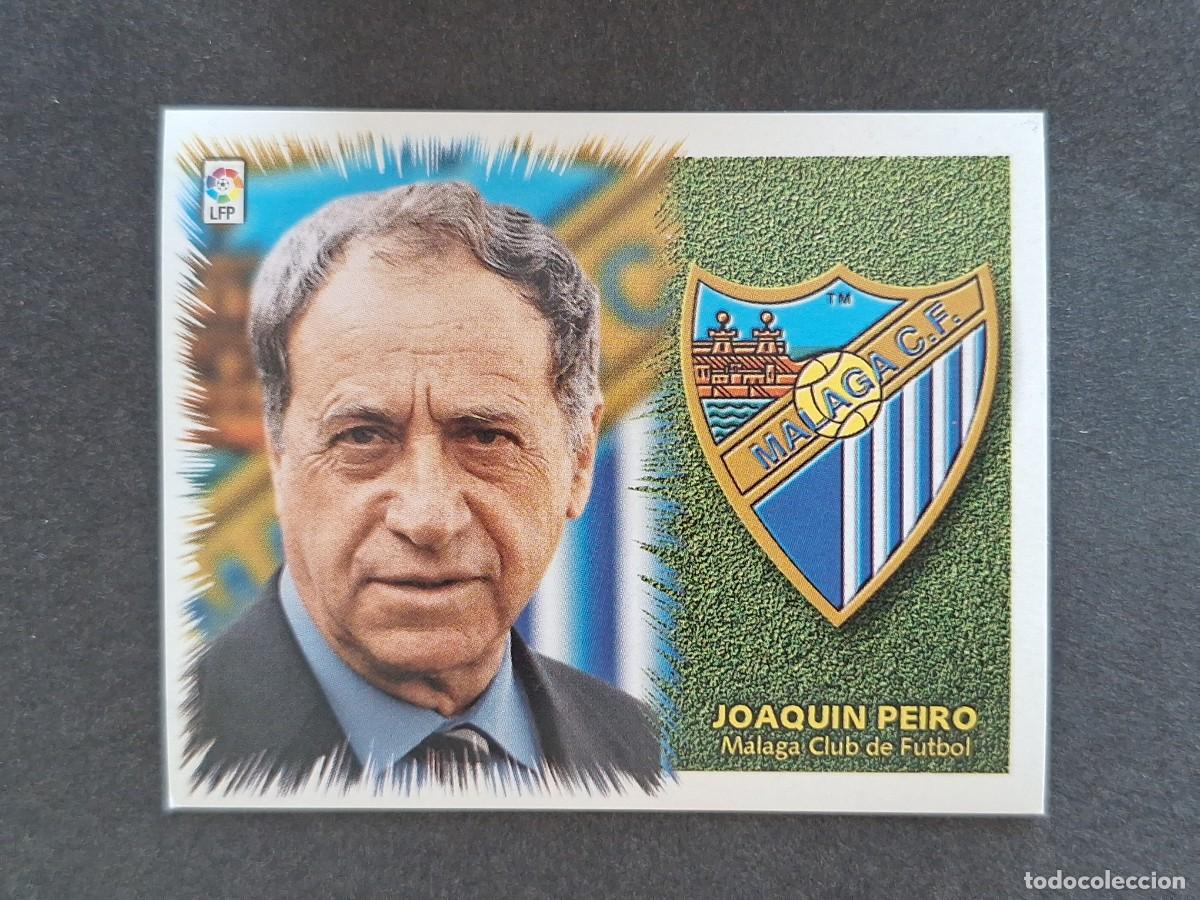 Cromos de f&uacute;tbol: L5 JOAQUIN PEIRO ENTRENADOR MALAGA C. F. LIGA ESTE 1999 2000 99 00 NUNCA PEGADO SIN PEGAR