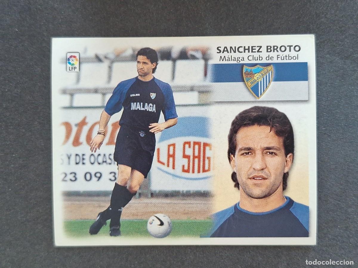 Cromos de f&uacute;tbol: L5 SANCHEZ BROTO MALAGA C. F. LIGA ESTE 1999 2000 99 00 NUNCA PEGADO SIN PEGAR