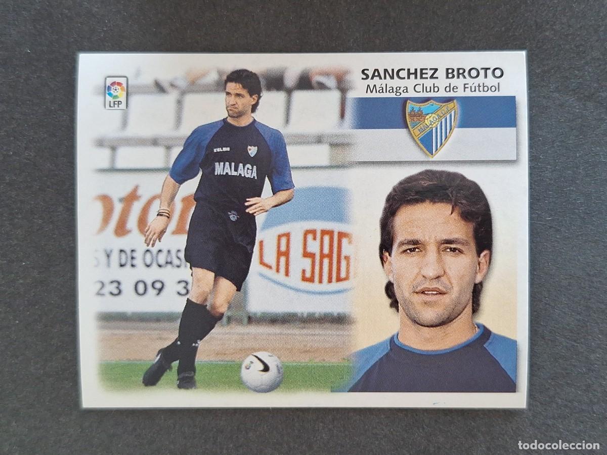 Cromos de f&uacute;tbol: L5 SANCHEZ BROTO MALAGA C. F. LIGA ESTE 1999 2000 99 00 NUNCA PEGADO SIN PEGAR