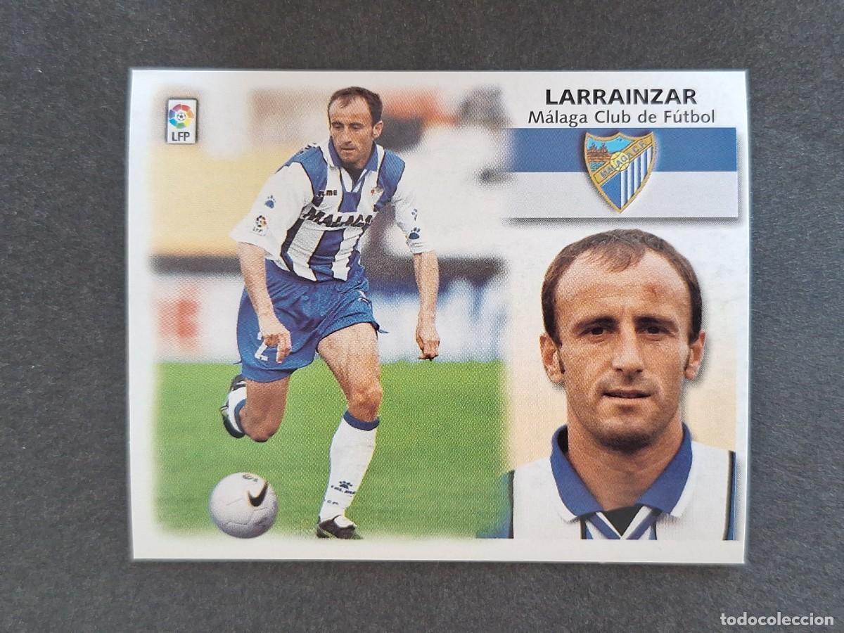 Cromos de f&uacute;tbol: L5 LARRAINZAR MALAGA C. F. LIGA ESTE 1999 2000 99 00 NUNCA PEGADO SIN PEGAR