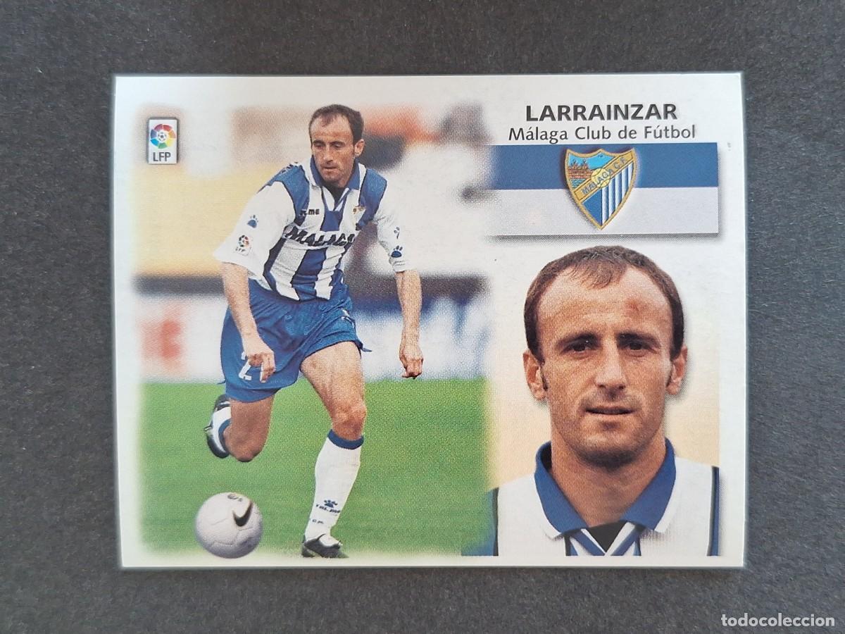 Cromos de f&uacute;tbol: L5 LARRAINZAR MALAGA C. F. LIGA ESTE 1999 2000 99 00 NUNCA PEGADO SIN PEGAR