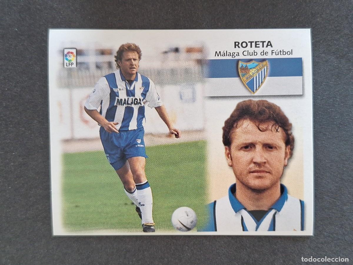 Cromos de f&uacute;tbol: L5 ROTETA MALAGA C. F. LIGA ESTE 1999 2000 99 00 NUNCA PEGADO SIN PEGAR