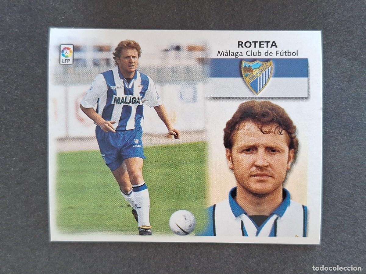 Cromos de f&uacute;tbol: L5 ROTETA MALAGA C. F. LIGA ESTE 1999 2000 99 00 NUNCA PEGADO SIN PEGAR