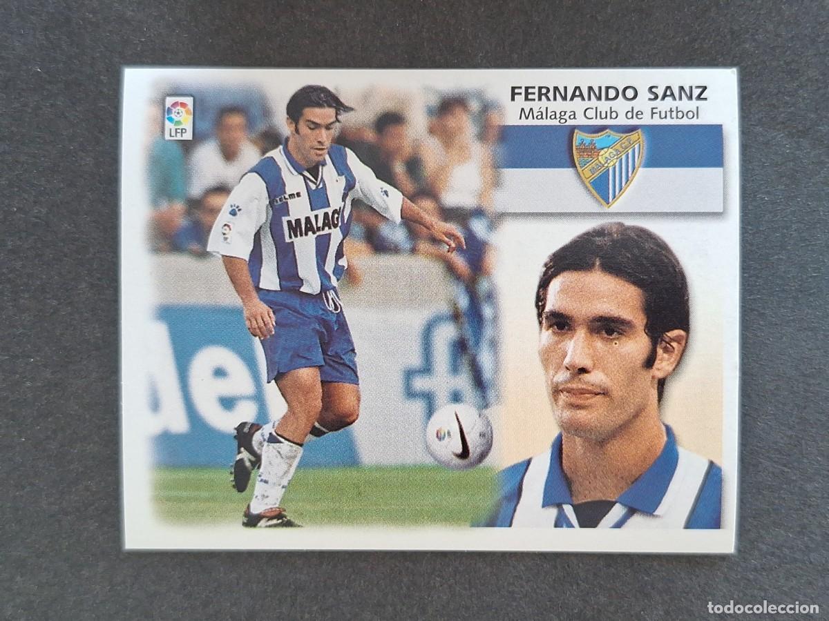 Cromos de f&uacute;tbol: L5 FERNANDO SANZ MALAGA C. F. LIGA ESTE 1999 2000 99 00 NUNCA PEGADO SIN PEGAR