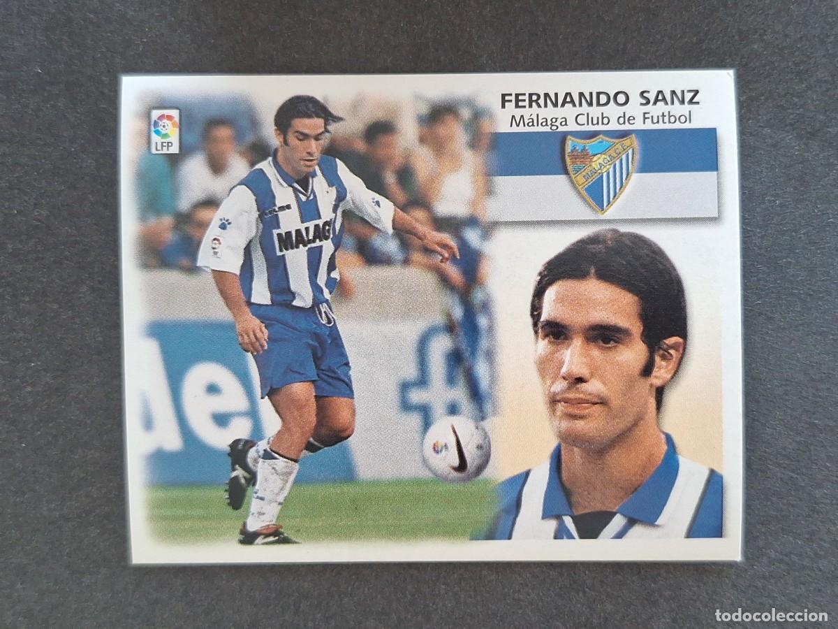 Cromos de f&uacute;tbol: L5 FERNANDO SANZ MALAGA C. F. LIGA ESTE 1999 2000 99 00 NUNCA PEGADO SIN PEGAR