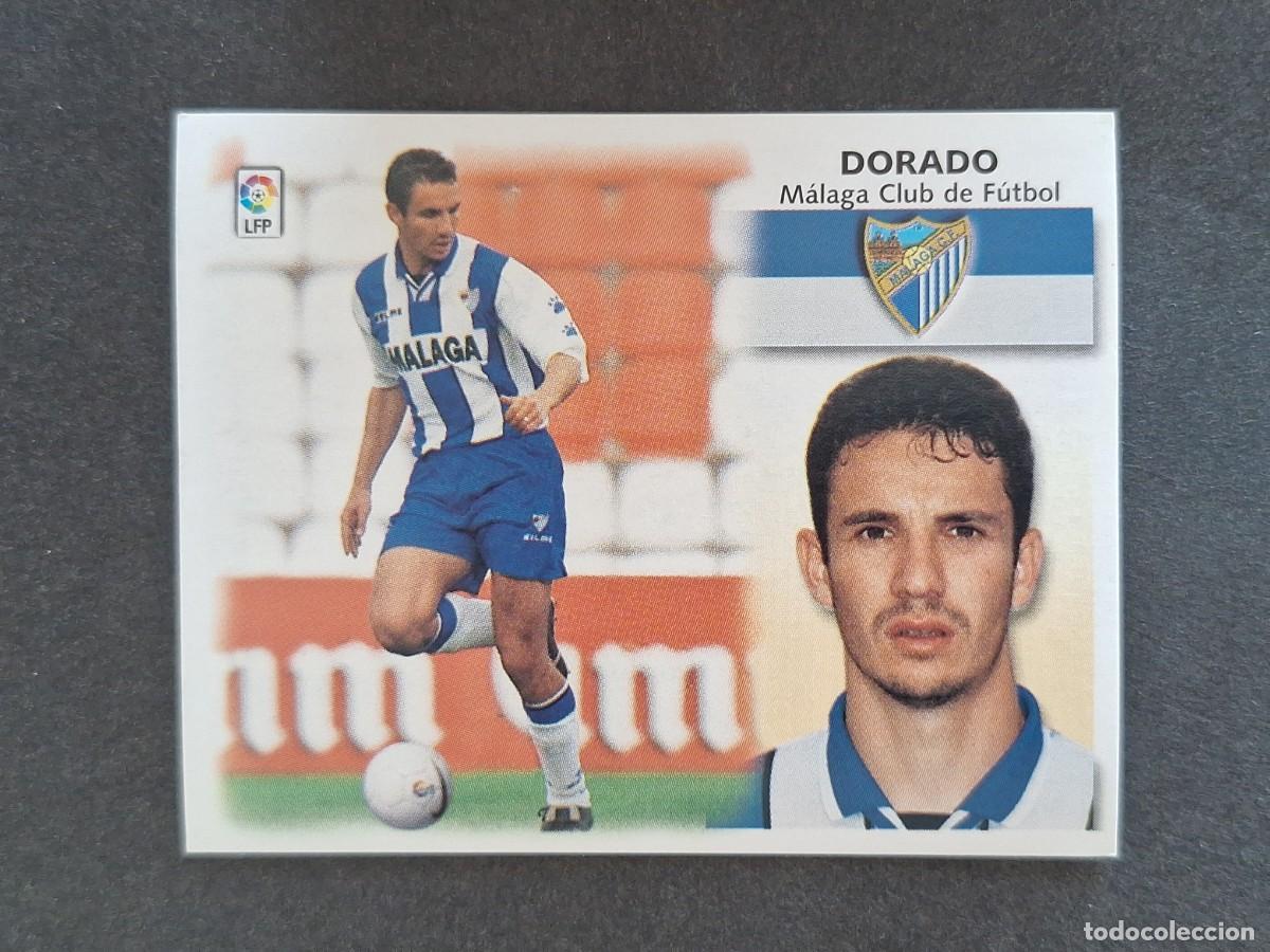Cromos de f&uacute;tbol: L5 DORADO MALAGA C. F. LIGA ESTE 1999 2000 99 00 NUNCA PEGADO SIN PEGAR