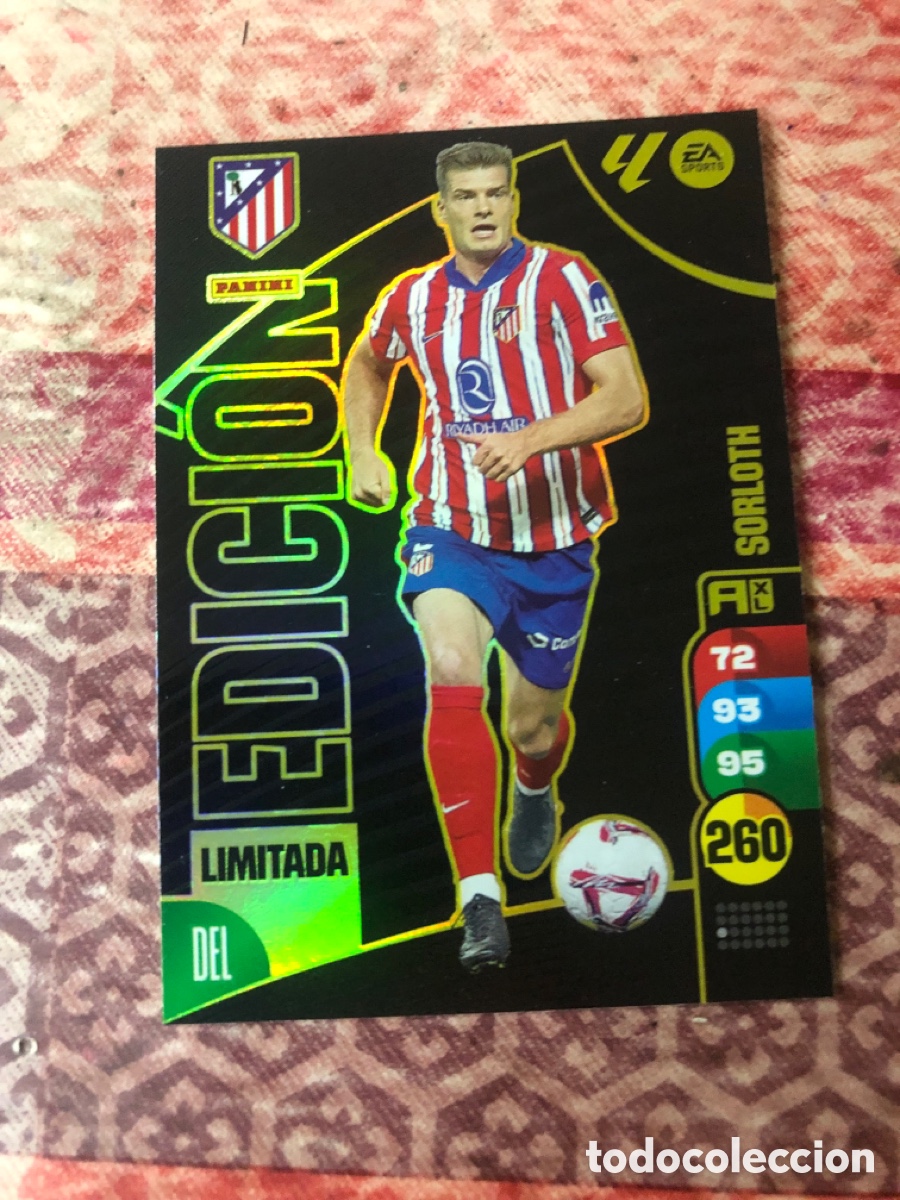 Cromos de f&uacute;tbol: ADRENALYN 2024/2025 EDICION LIMITADA SOELOTH, SIN FIRMA AT,MADRID , NUEVO PERFECTO