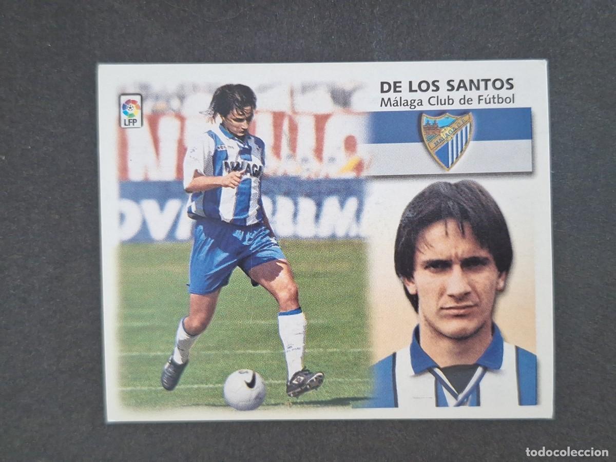 Cartes &agrave; collectionner de Football: L5 DE LOS SANTOS MALAGA C. F. LIGA ESTE 1999 2000 99 00 NUNCA PEGADO SIN PEGAR