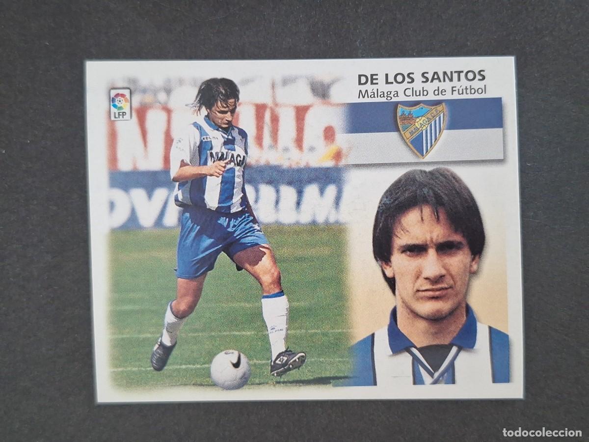 Cartes &agrave; collectionner de Football: L5 DE LOS SANTOS MALAGA C. F. LIGA ESTE 1999 2000 99 00 NUNCA PEGADO SIN PEGAR
