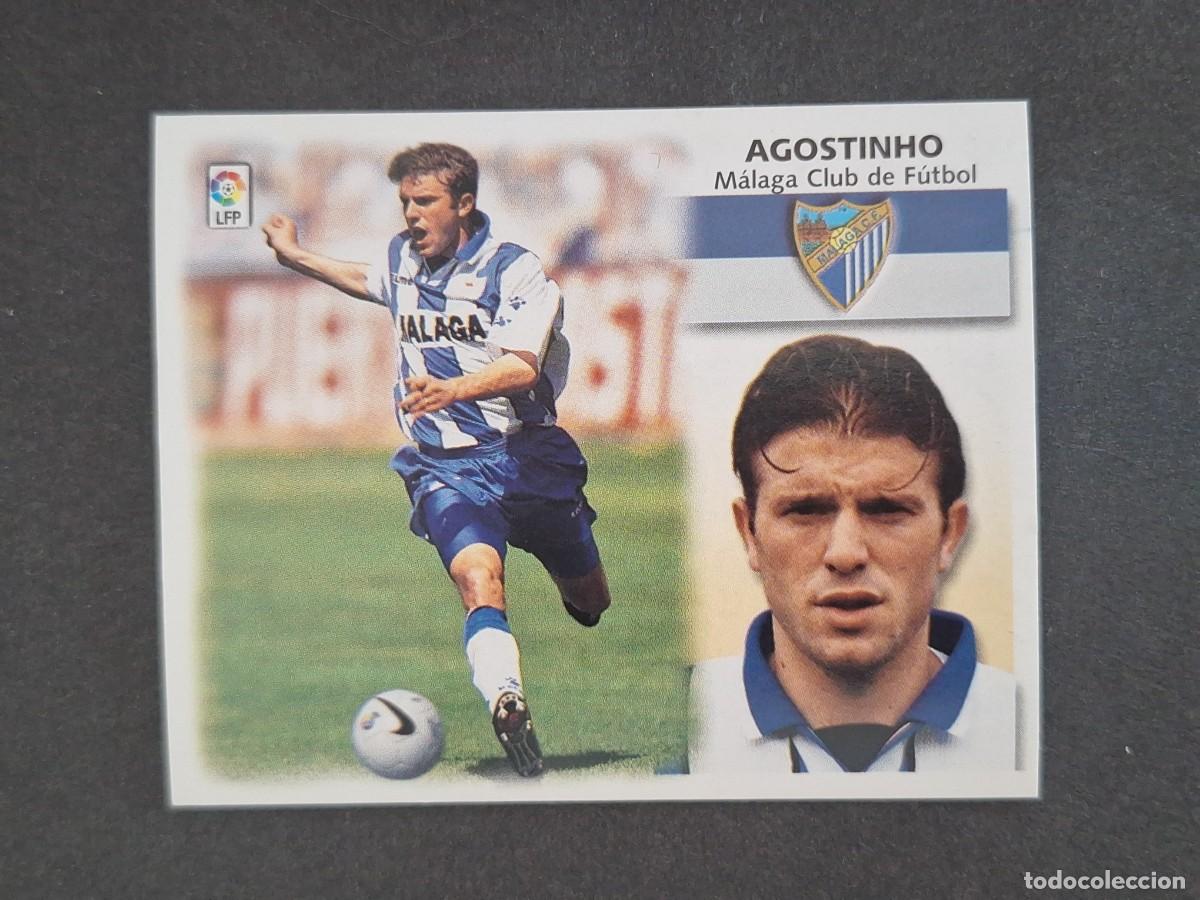 Cartes &agrave; collectionner de Football: L5 AGOSTINHO MALAGA C. F. LIGA ESTE 1999 2000 99 00 NUNCA PEGADO SIN PEGAR