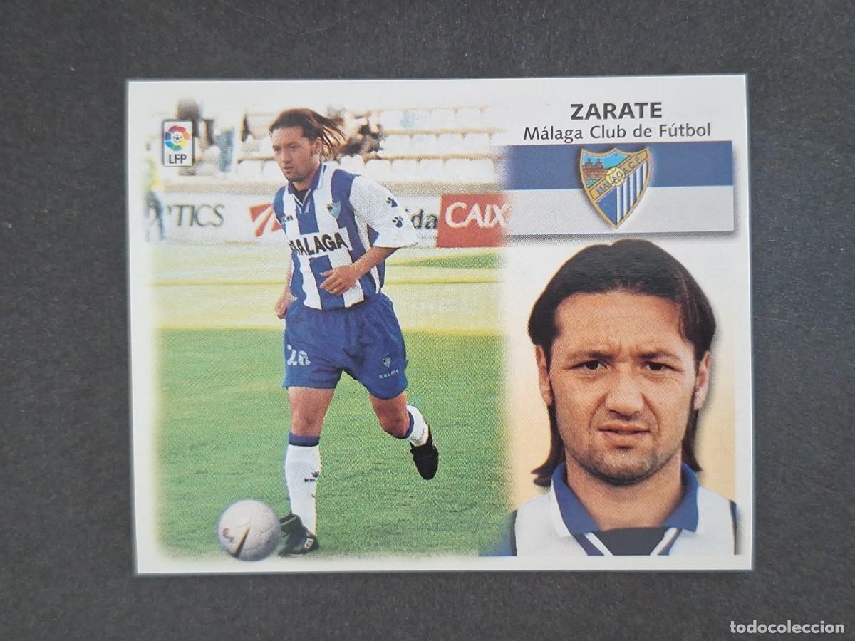 Cromos de f&uacute;tbol: L5 ZARATE MALAGA C. F. LIGA ESTE 1999 2000 99 00 NUNCA PEGADO SIN PEGAR