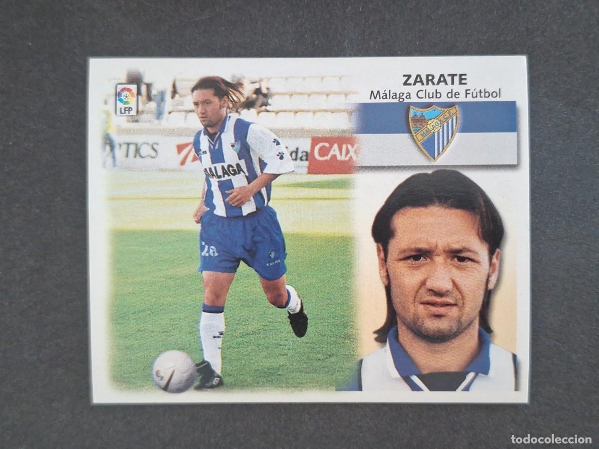 Cromos de f&uacute;tbol: L5 ZARATE MALAGA C. F. LIGA ESTE 1999 2000 99 00 NUNCA PEGADO SIN PEGAR