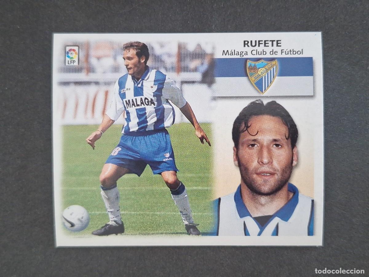 Cromos de f&uacute;tbol: L5 RUFETE MALAGA C. F. LIGA ESTE 1999 2000 99 00 NUNCA PEGADO SIN PEGAR