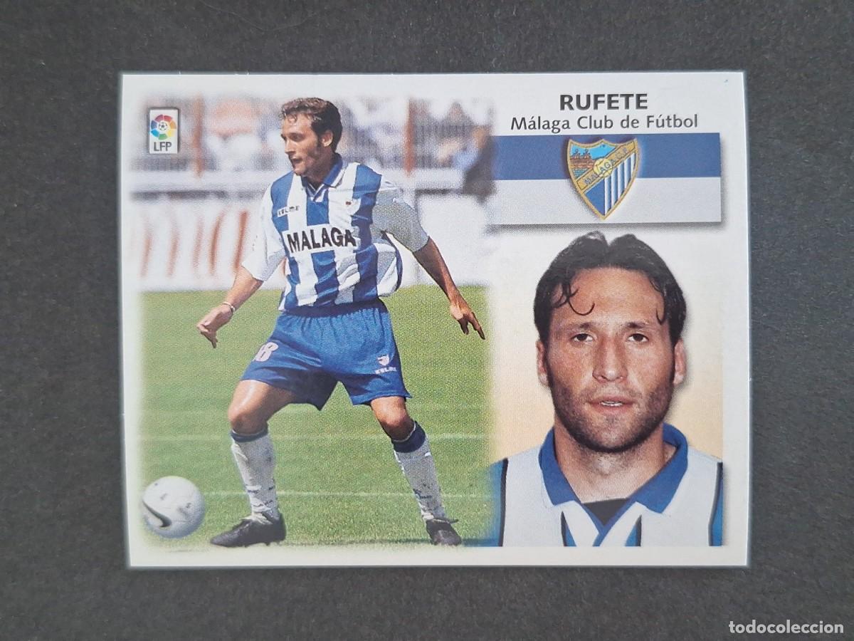 Cromos de f&uacute;tbol: L5 RUFETE MALAGA C. F. LIGA ESTE 1999 2000 99 00 NUNCA PEGADO SIN PEGAR