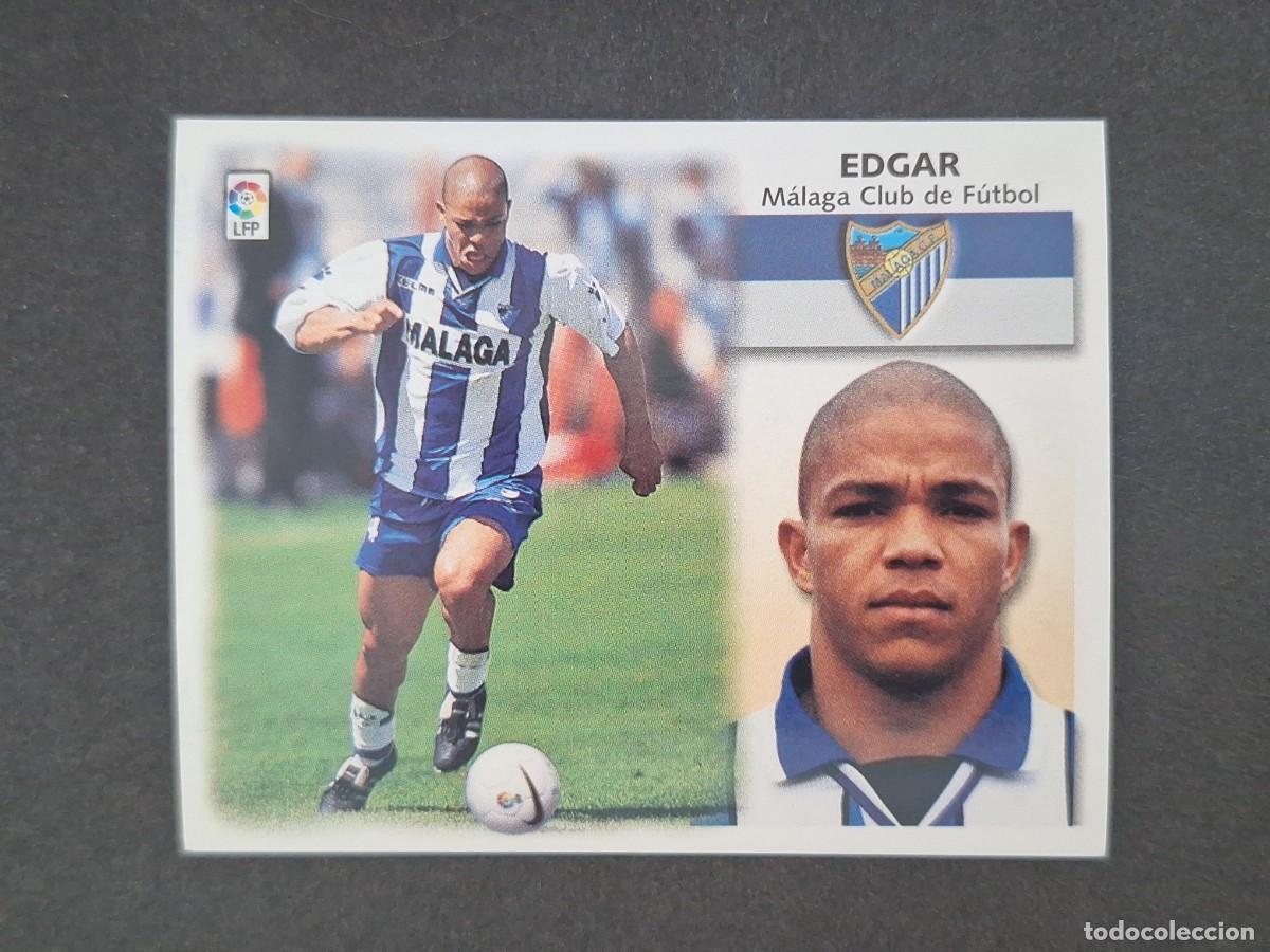 Cromos de f&uacute;tbol: L5 EDGAR MALAGA C. F. LIGA ESTE 1999 2000 99 00 NUNCA PEGADO SIN PEGAR