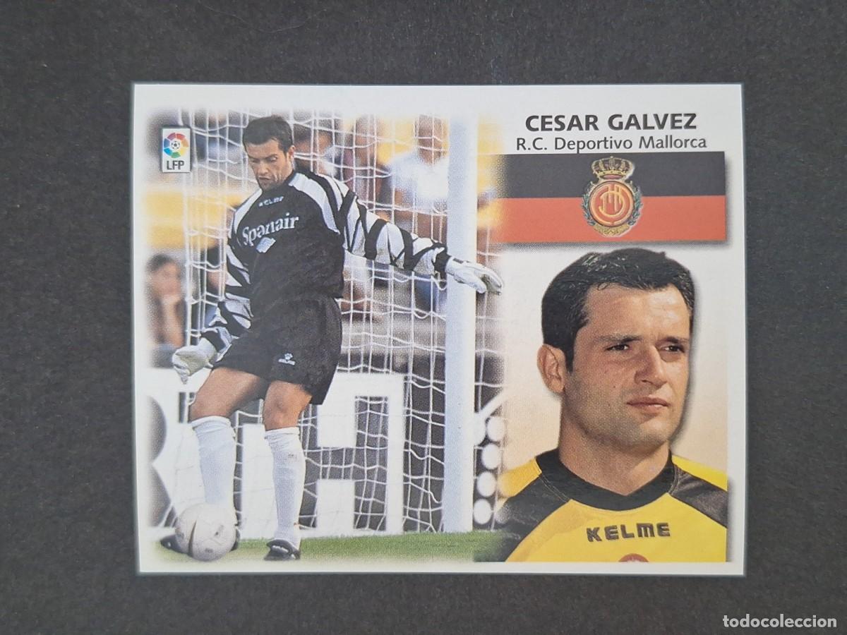 Cromos de f&uacute;tbol: L5 CESAR GALVEZ R. C. D. MALLORCA LIGA ESTE 1999 2000 99 00 NUNCA PEGADO SIN PEGAR