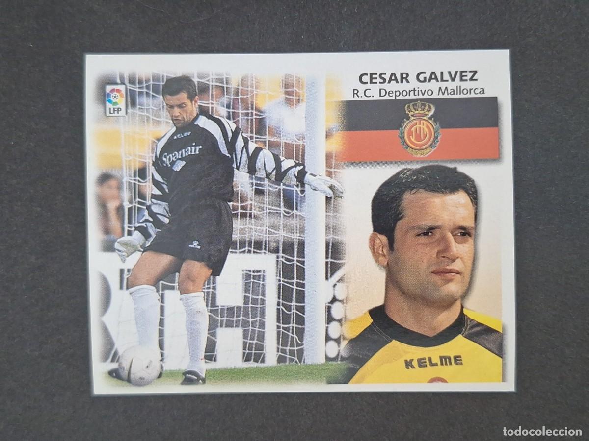 Cromos de f&uacute;tbol: L5 CESAR GALVEZ R. C. D. MALLORCA LIGA ESTE 1999 2000 99 00 NUNCA PEGADO SIN PEGAR
