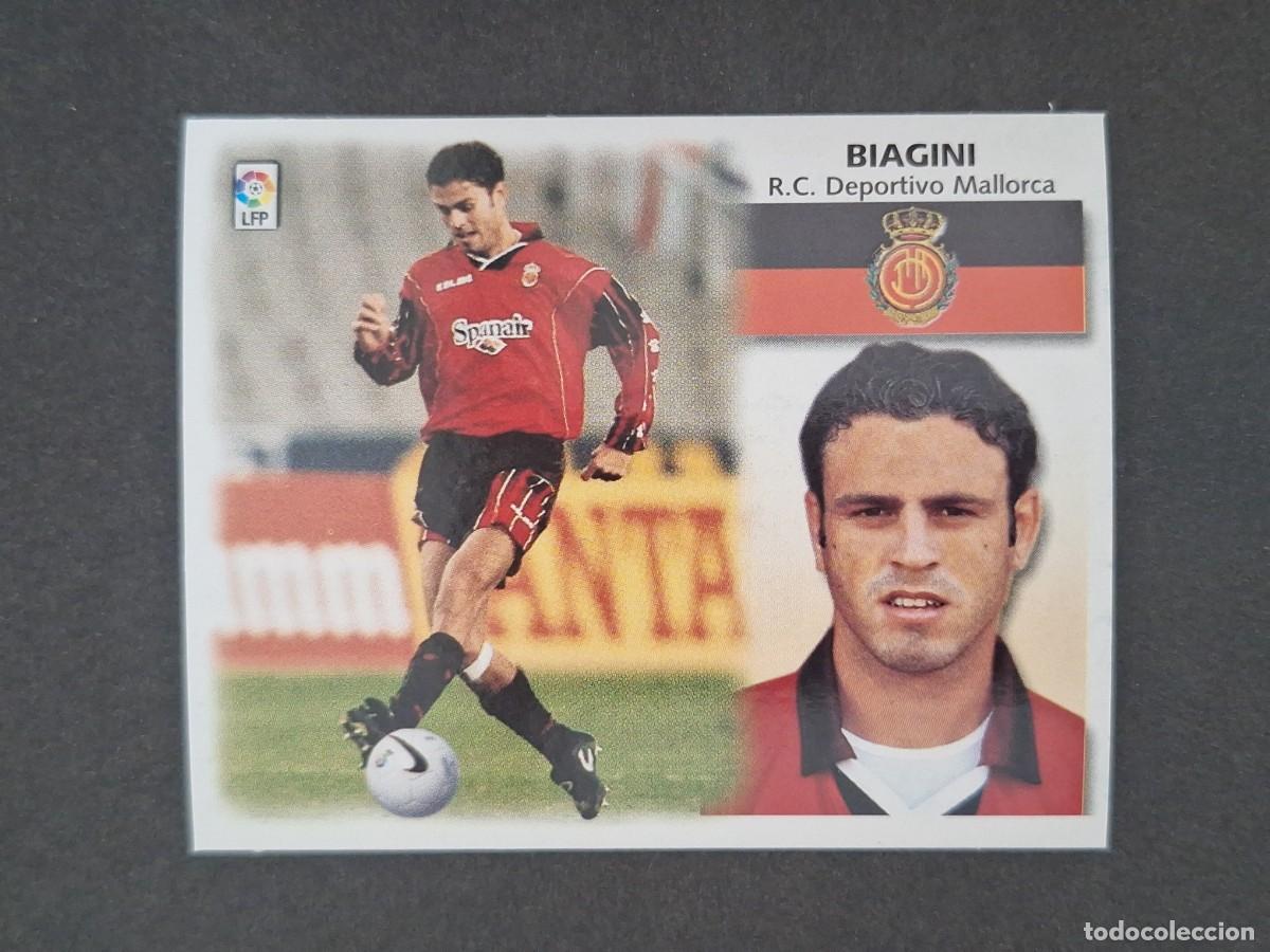 Cartes &agrave; collectionner de Football: L5 BIAGINI R. C. D. MALLORCA LIGA ESTE 1999 2000 99 00 NUNCA PEGADO SIN PEGAR