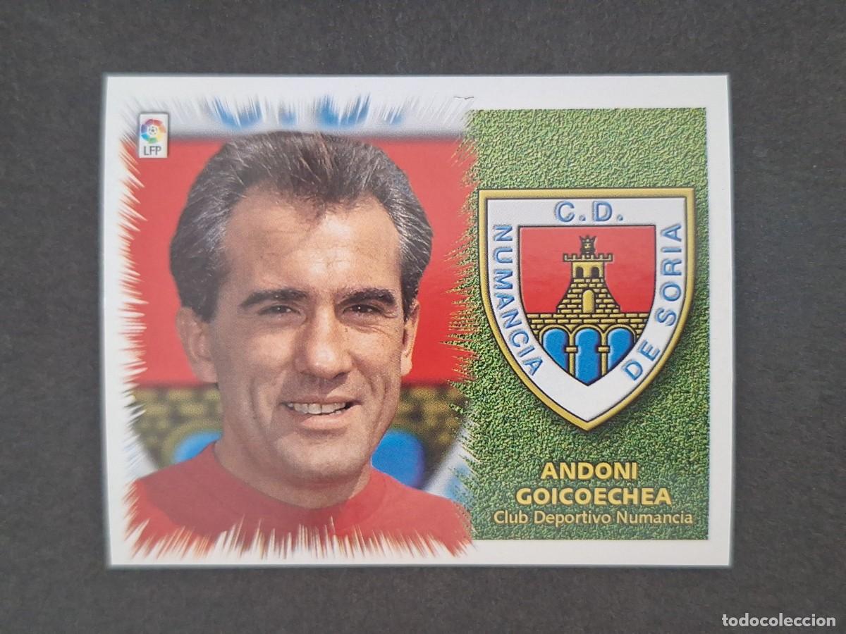 Cartes &agrave; collectionner de Football: L5 ANDONI GOICOECHEA ENTRENADOR C. D. NUMANCIA LIGA ESTE 1999 2000 99 00 NUNCA PEGADO SIN PEGAR