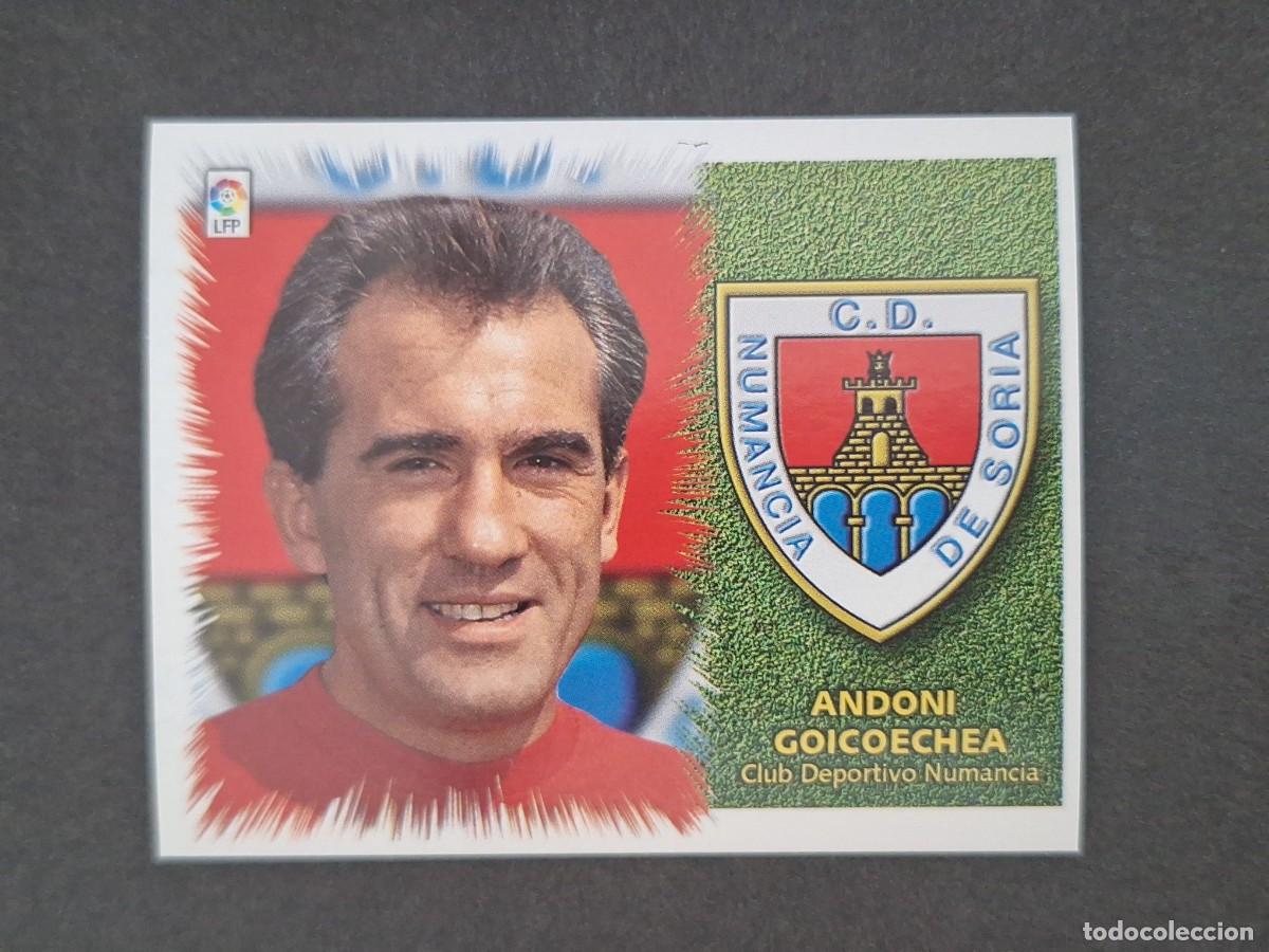 Cartes &agrave; collectionner de Football: L5 ANDONI GOICOECHEA ENTRENADOR C. D. NUMANCIA LIGA ESTE 1999 2000 99 00 NUNCA PEGADO SIN PEGAR