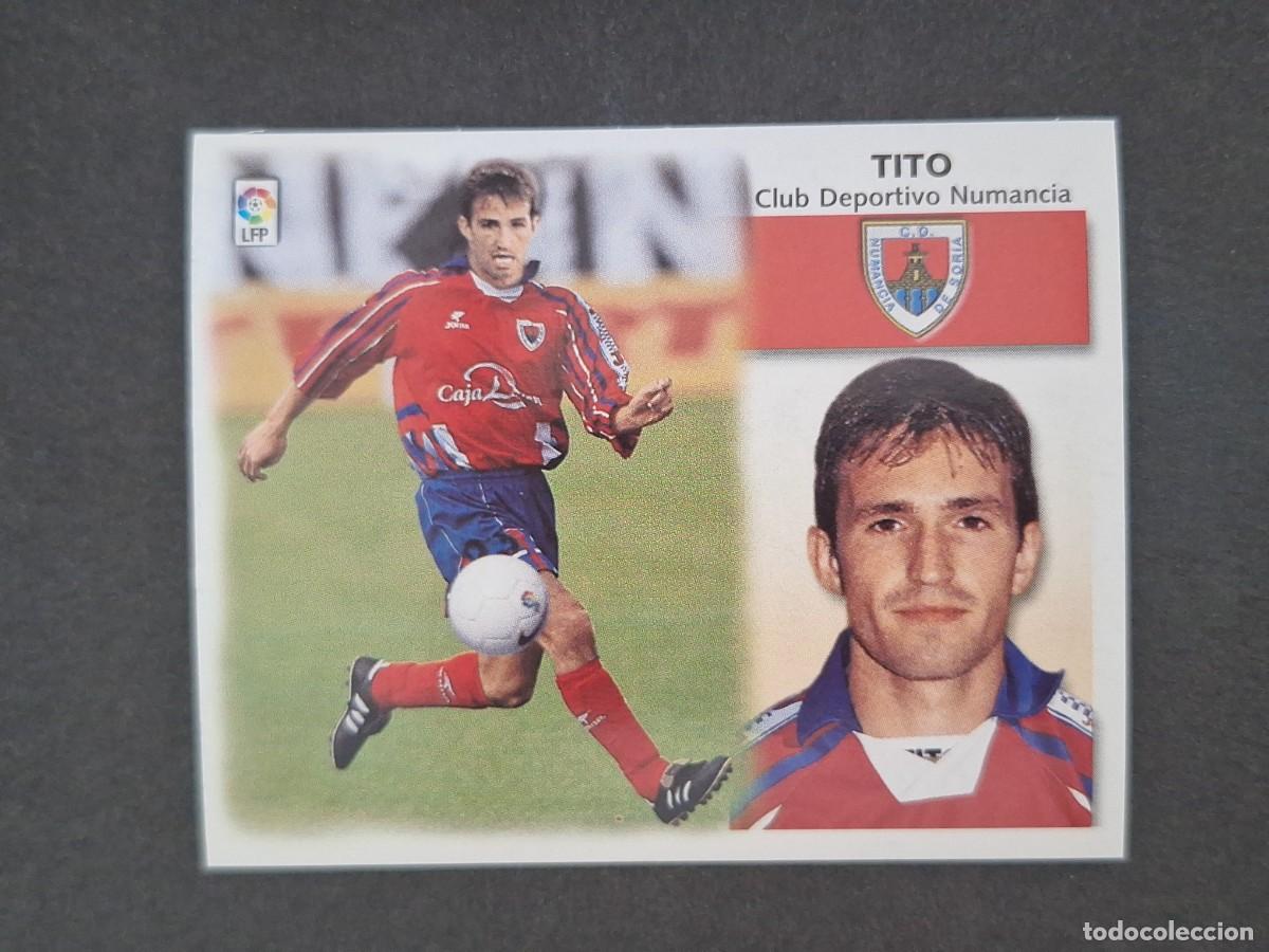 Football Stickers: L5 TITO C. D. NUMANCIA LIGA ESTE 1999 2000 99 00 NUNCA PEGADO SIN PEGAR