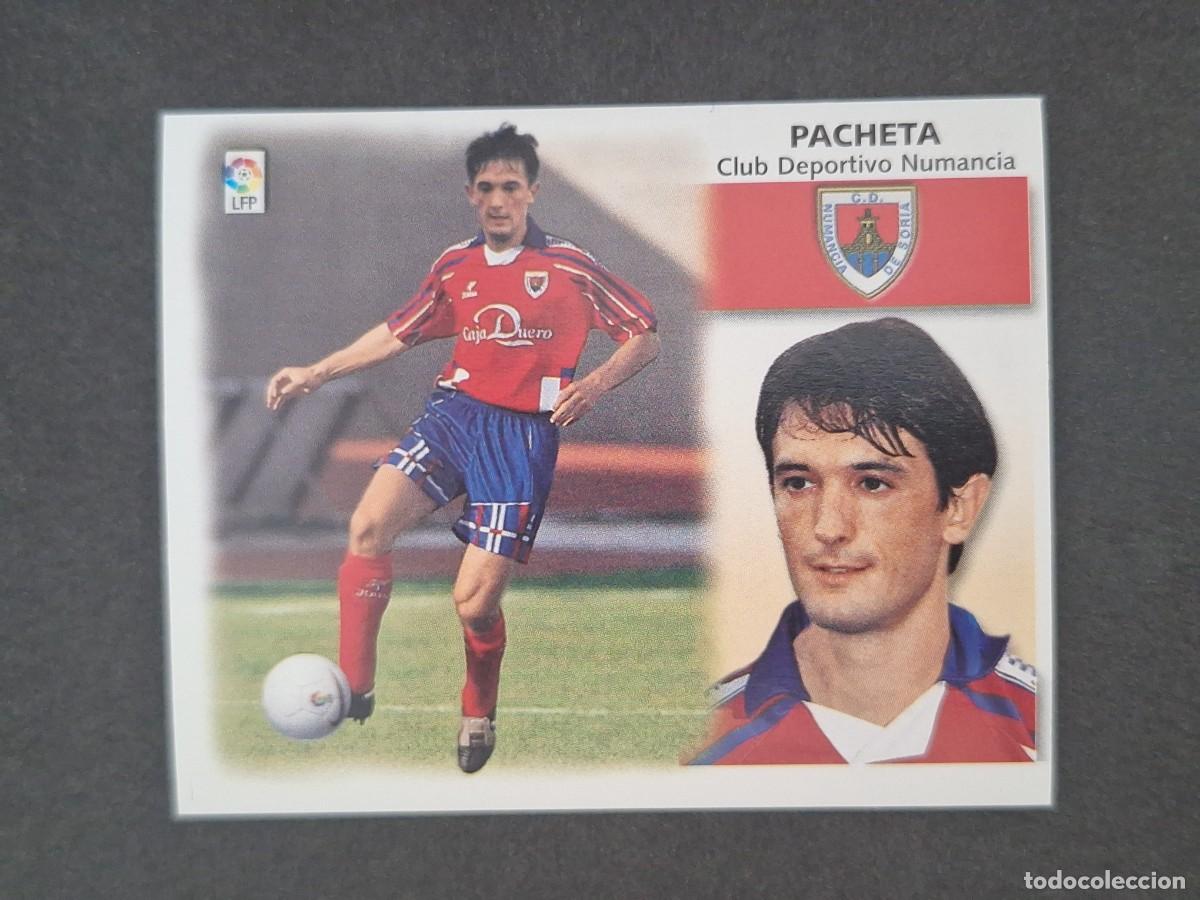 Cromos de f&uacute;tbol: L5 PACHETA C. D. NUMANCIA LIGA ESTE 1999 2000 99 00 NUNCA PEGADO SIN PEGAR