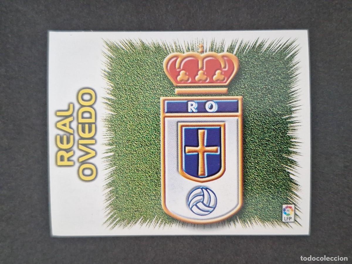 Cromos de f&uacute;tbol: L5 ESCUDO REAL OVIEDO LIGA ESTE 1999 2000 99 00 NUNCA PEGADO SIN PEGAR