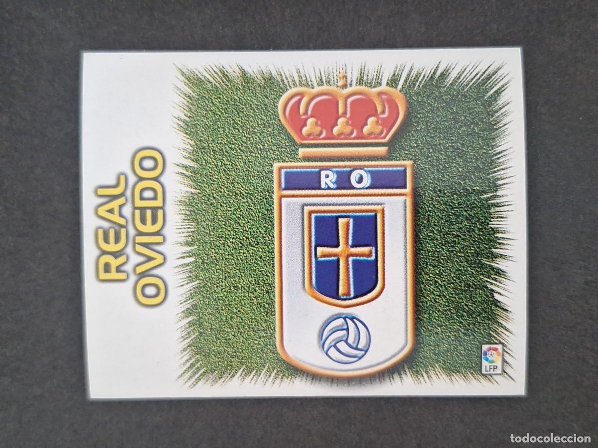 Cromos de f&uacute;tbol: L5 ESCUDO REAL OVIEDO LIGA ESTE 1999 2000 99 00 NUNCA PEGADO SIN PEGAR