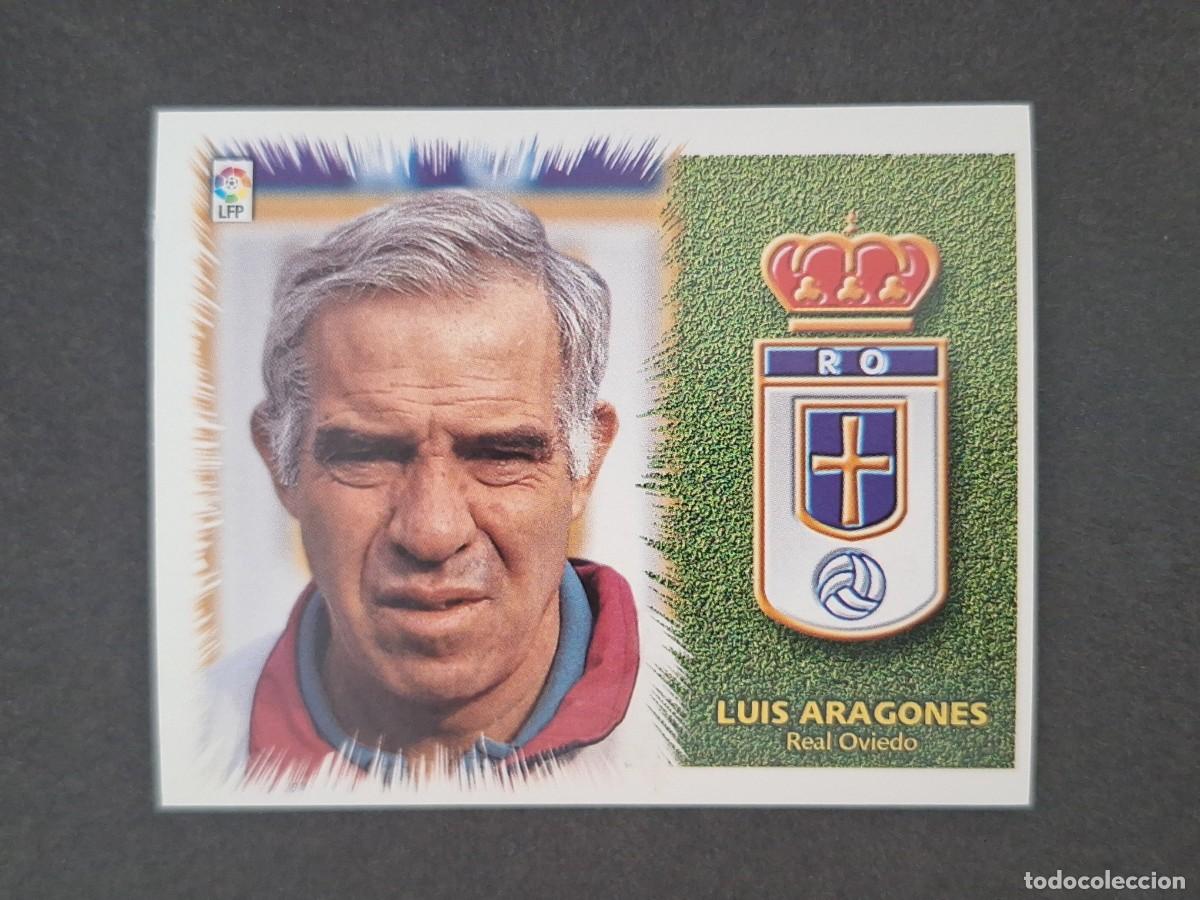 Cromos de f&uacute;tbol: L5 LUIS ARAGONES ENTRENADOR REAL OVIEDO LIGA ESTE 1999 2000 99 00 NUNCA PEGADO SIN PEGAR