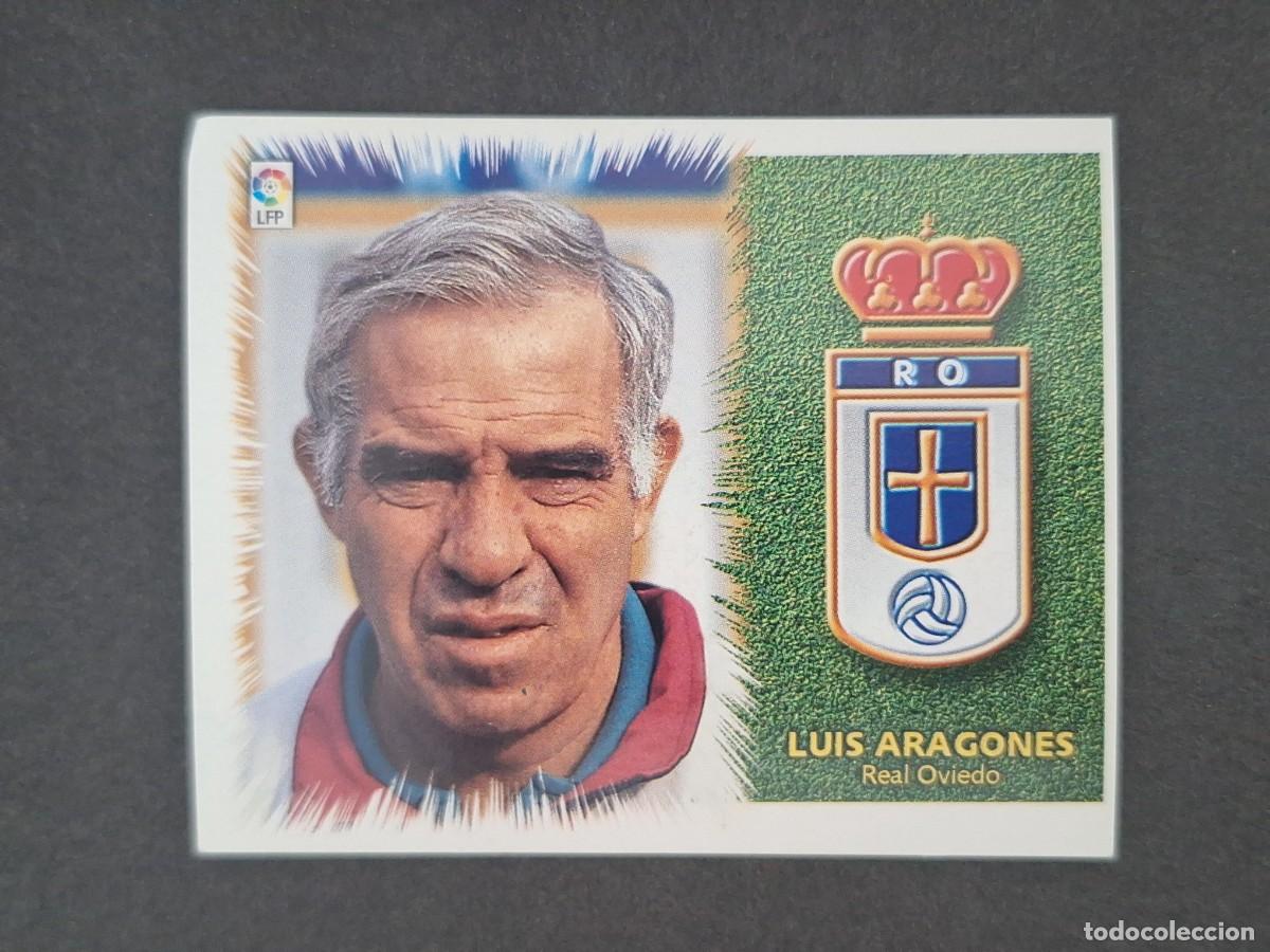 Cromos de f&uacute;tbol: L5 LUIS ARAGONES ENTRENADOR REAL OVIEDO LIGA ESTE 1999 2000 99 00 NUNCA PEGADO SIN PEGAR