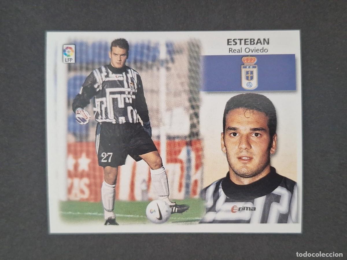 Cromos de f&uacute;tbol: L5 ESTEBAN REAL OVIEDO LIGA ESTE 1999 2000 99 00 NUNCA PEGADO SIN PEGAR