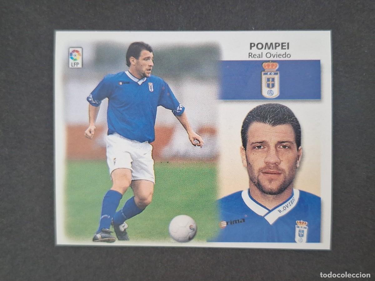 Cromos de f&uacute;tbol: L5 POMPEI REAL OVIEDO LIGA ESTE 1999 2000 99 00 NUNCA PEGADO SIN PEGAR