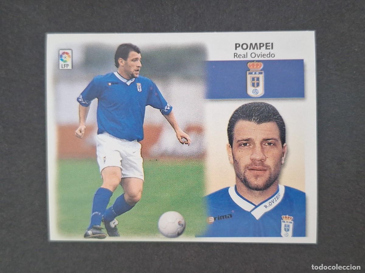 Cromos de f&uacute;tbol: L5 POMPEI REAL OVIEDO LIGA ESTE 1999 2000 99 00 NUNCA PEGADO SIN PEGAR