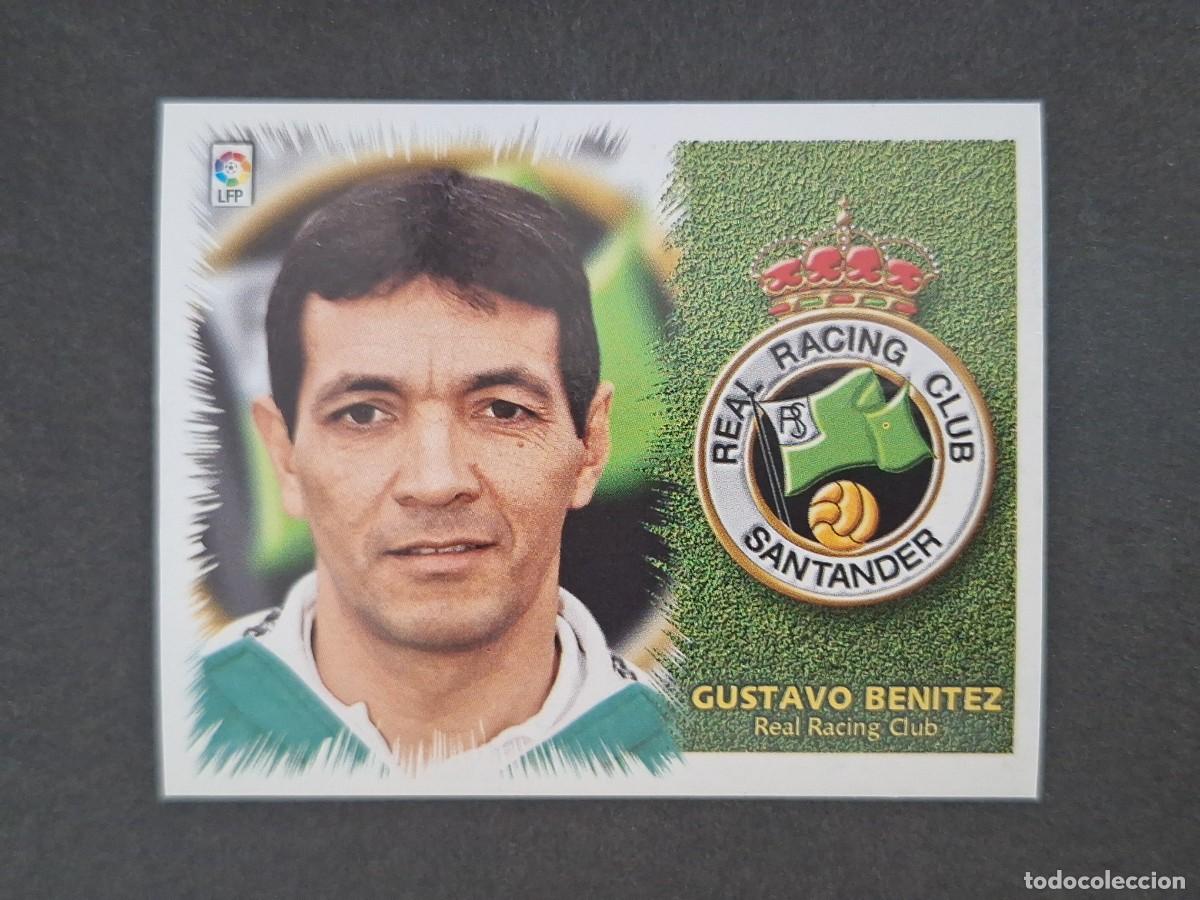 Cromos de f&uacute;tbol: L5 GUSTAVO BENITEZ ENTRENADOR RACING DE SANTANDER LIGA ESTE 1999 2000 99 00 NUNCA PEGADO SIN PEGAR