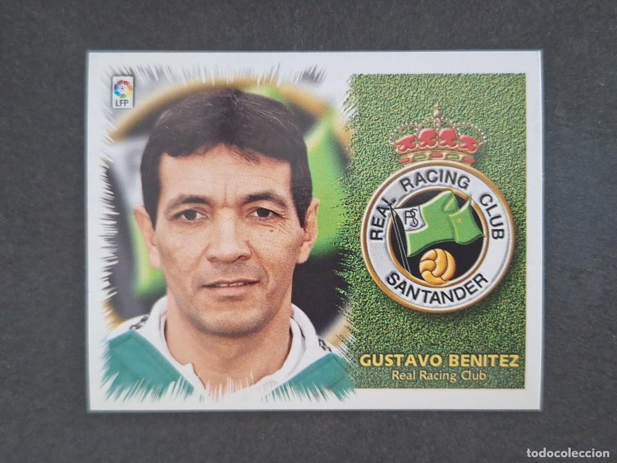 Cromos de f&uacute;tbol: L5 GUSTAVO BENITEZ ENTRENADOR RACING DE SANTANDER LIGA ESTE 1999 2000 99 00 NUNCA PEGADO SIN PEGAR