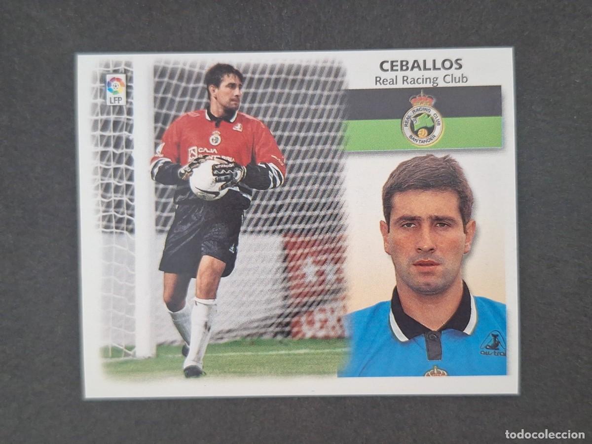 Cromos de f&uacute;tbol: L5 CEBALLOS RACING DE SANTANDER LIGA ESTE 1999 2000 99 00 NUNCA PEGADO SIN PEGAR